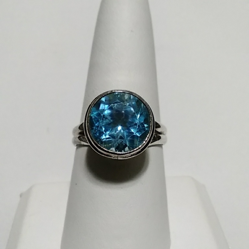 Blue Topaz Ring Certificate of Authenticity
